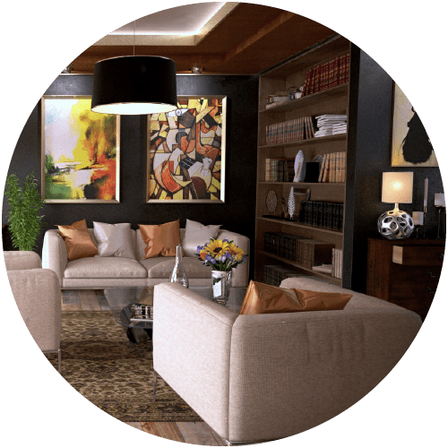 3D nappali látványtervezés