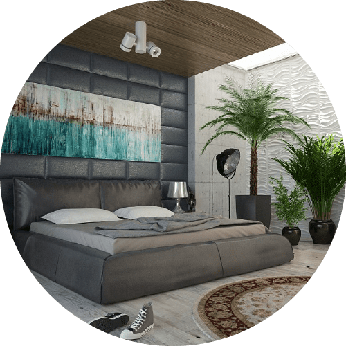 3D hálószoba látványtervezés