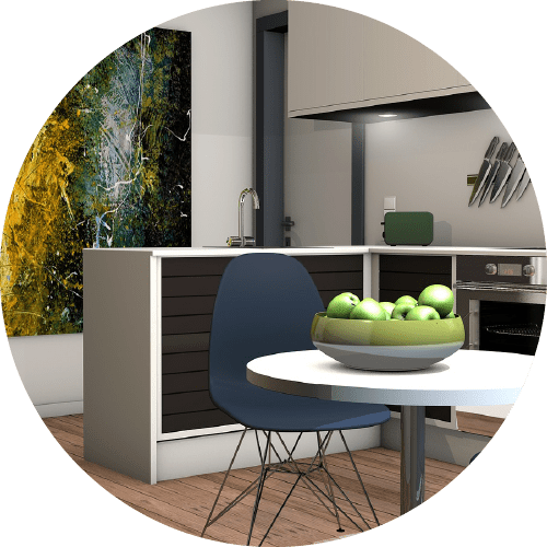 3D konyha látványtervezés