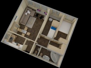 3D látványtervezés felülnézet