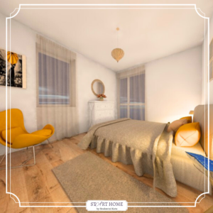 Hálószoba tervezés, 3D látványtervezés Biatorbágy